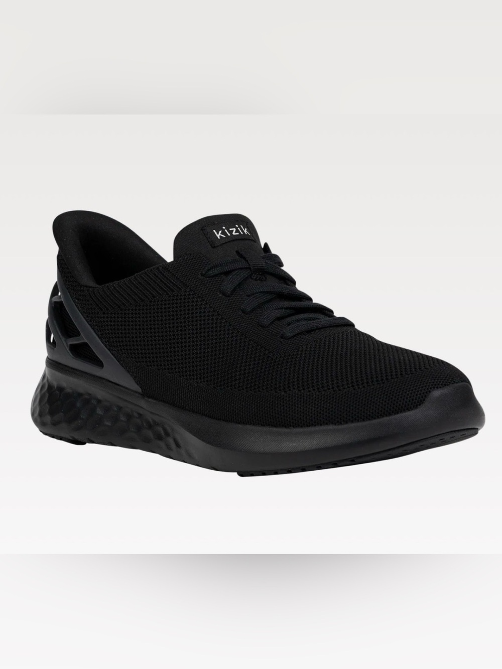 KIZIK ATHENS Black Knit Slip-On Sneaker Size 9.5 Women’s 8 Men’s